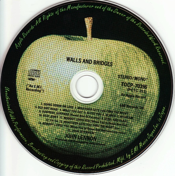 CD, Lennon, John  - Walls And Bridges